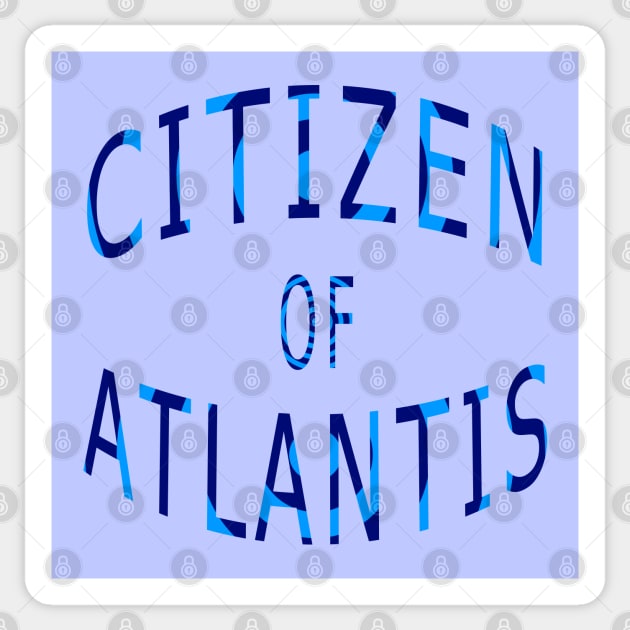 Citizen of Atlantis Sticker by Lyvershop